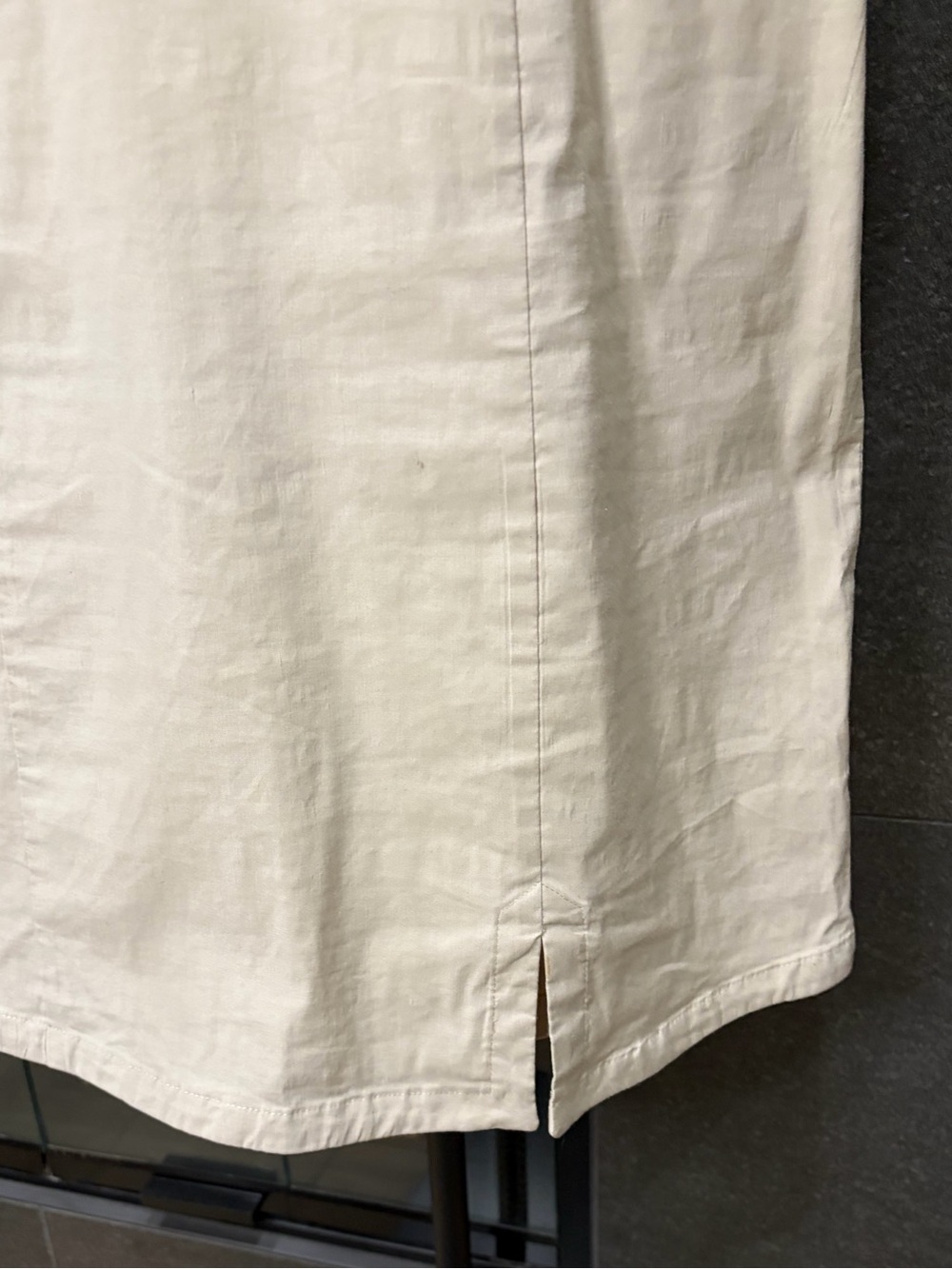 Anthropologie Mock Neck Sleeveless Seamed Dress Light Beige Neutral Size Large - Picture 10 of 14